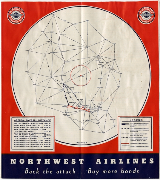 Image: timetable: Northwest Airlines