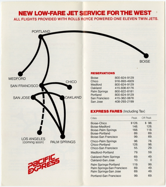 Image: timetable: Pacific Express