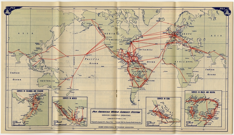 Image: timetable: Pan American World Airways