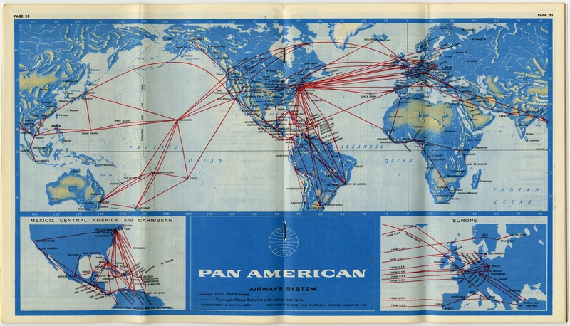 Image: timetable: Pan American World Airways