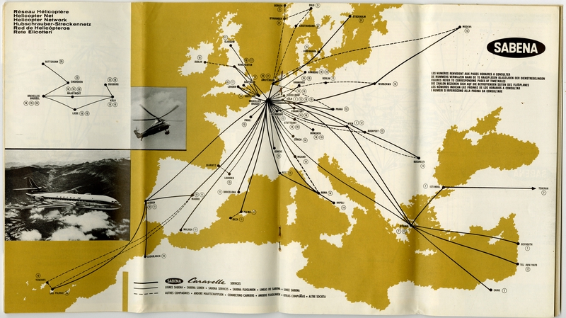 Image: timetable: Sabena Belgian World Airlines
