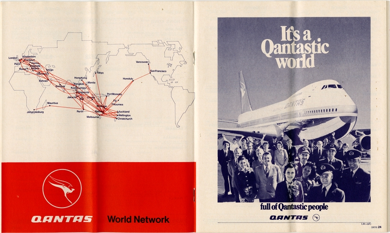 Image: timetable: Qantas Airways