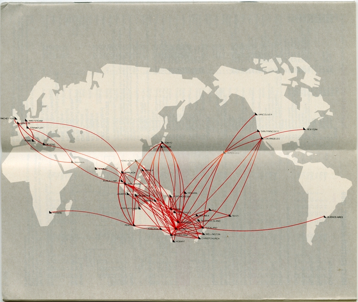 Image: timetable: Qantas Airways