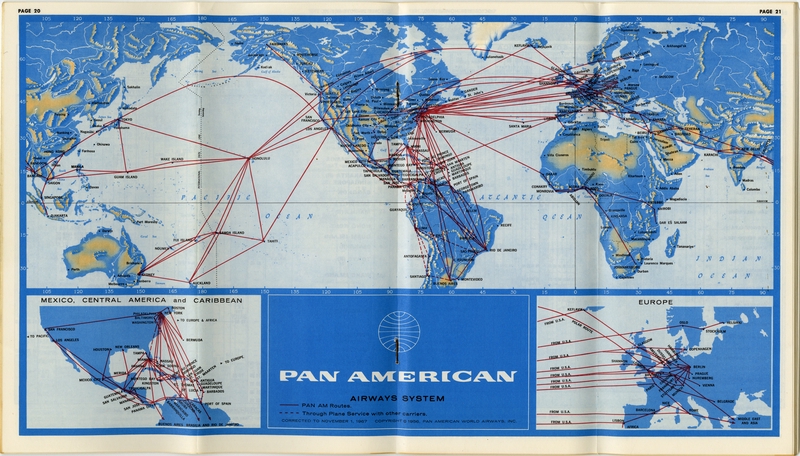 Image: timetable: Pan American World Airways