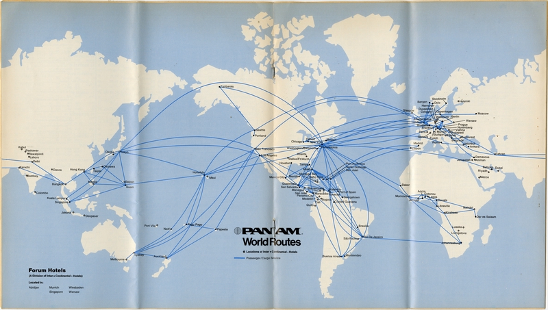 Image: timetable: Pan American World Airways, spring and summer schedule