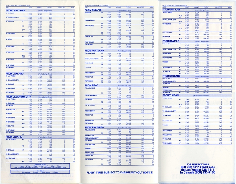 Image: timetable: Sunworld Airlines