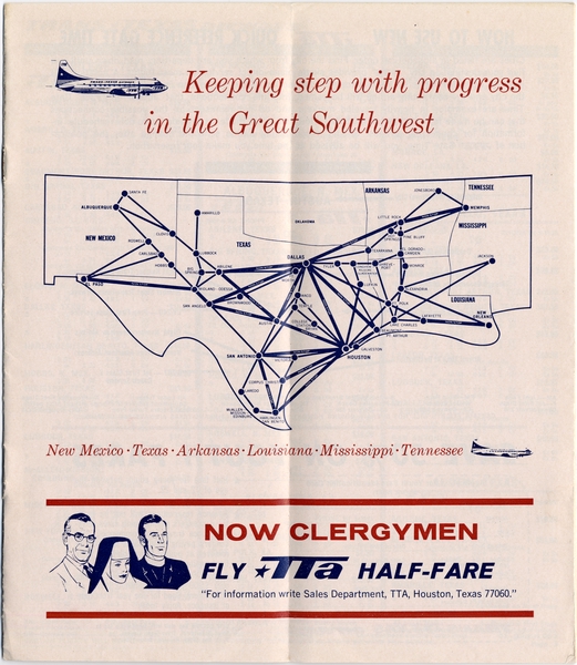Image: timetable: Trans-Texas Airways