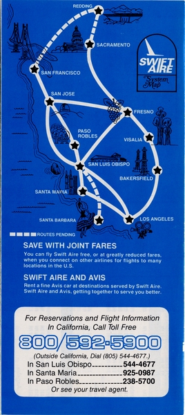 Image: timetable: Swift Aire Lines