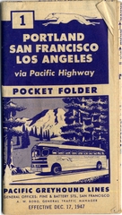Image: timetable: Pacific Greyhound Pocket Folder