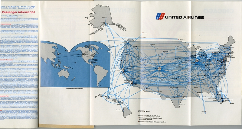 Image: timetable: United Airlines