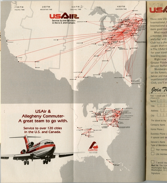 Image: timetable: USAir