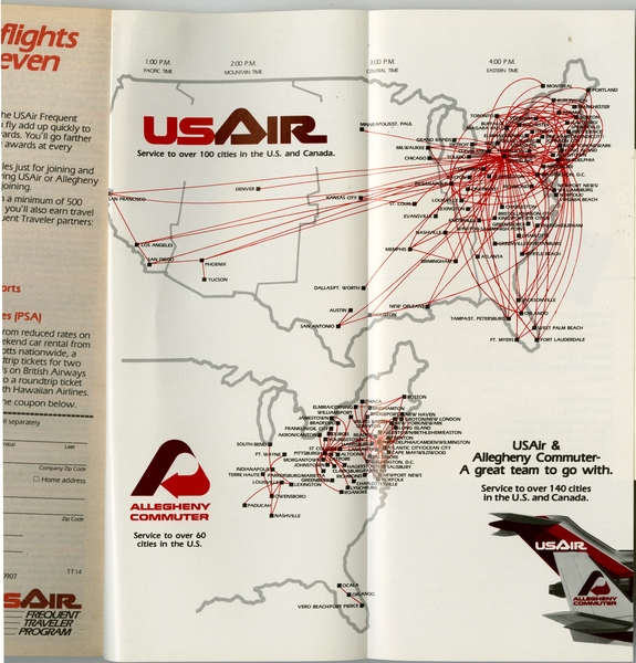 Image: timetable: USAir