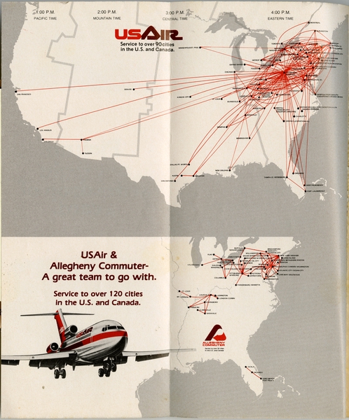 Image: timetable: USAir