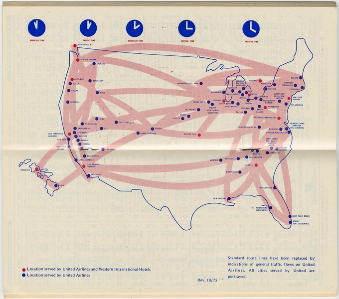 Image: timetable: United Airlines