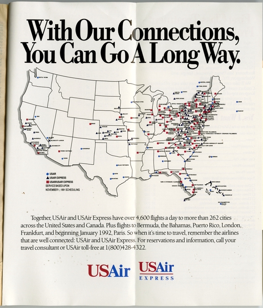 Image: timetable: USAir