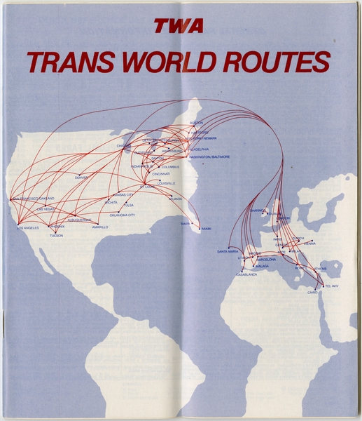 Image: timetable: TWA (Trans World Airlines)