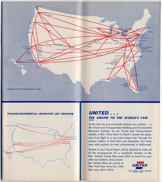 Image: timetable: United Air Lines