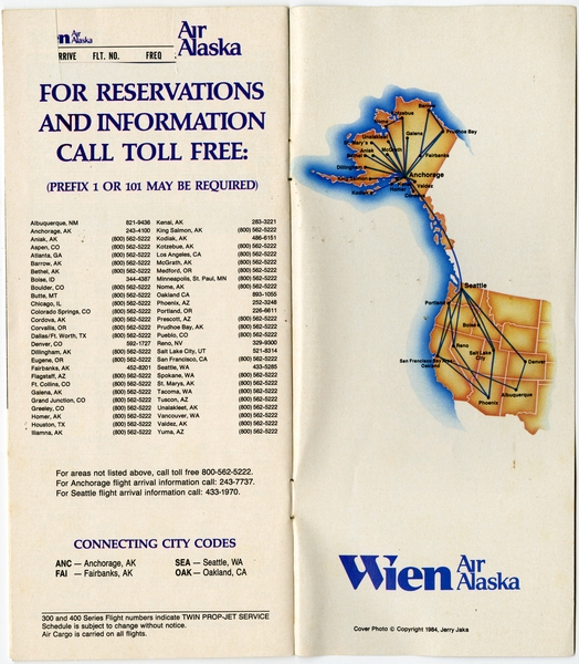 Image: timetable: Wien Air Alaska