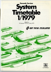 Image: timetable: Air New Zealand, domestic services