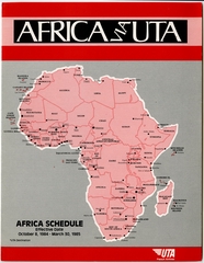 Image: timetable: UTA (Union de Transports Aériens)