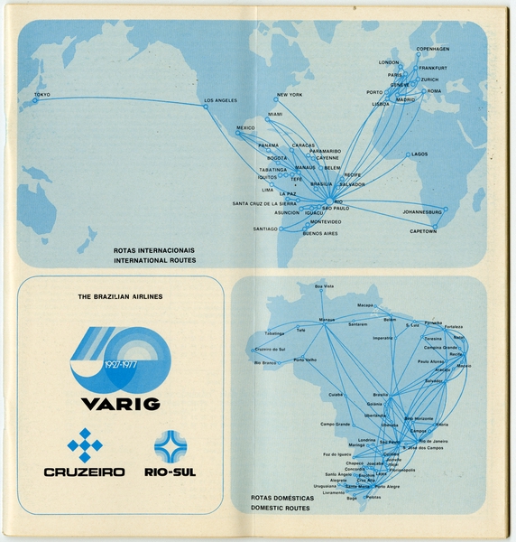 Image: timetable: VARIG