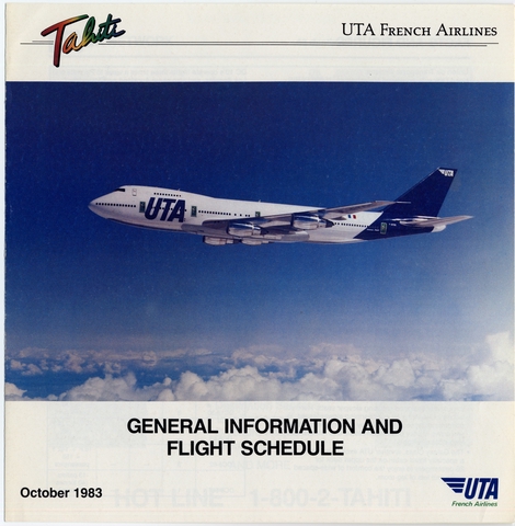 Timetable: UTA (Union de Transports Aériens)