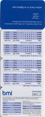 Image: pocket timetable: BMI (British Midland Airways)