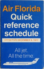 Image: timetable: Air Florida, quick reference