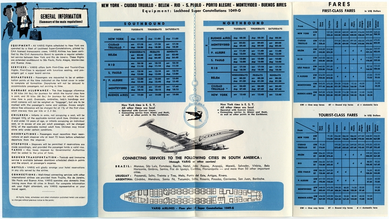 Image: timetable: VARIG, Lockheed L-1049G Super G Constellation