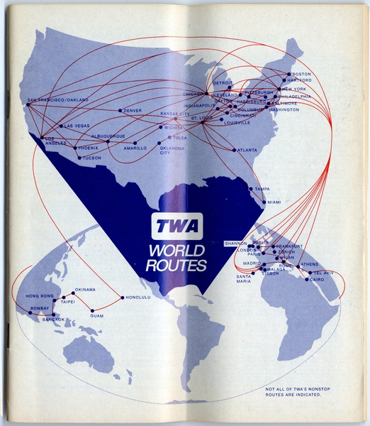Image: timetable: TWA (Trans World Airlines)