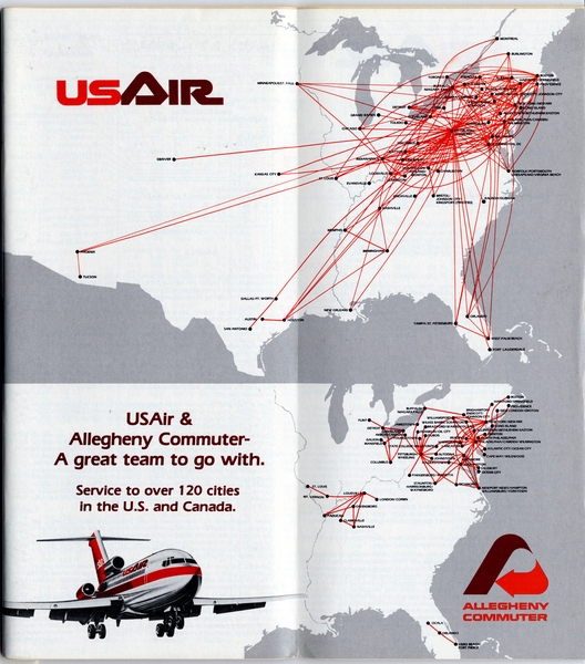 Image: timetable: USAir