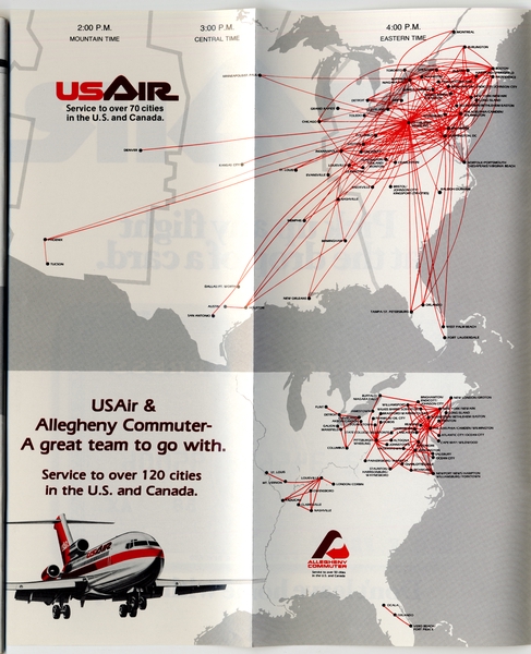 Image: timetable: USAir