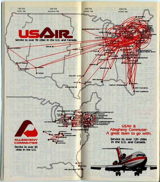 Image: timetable: USAir