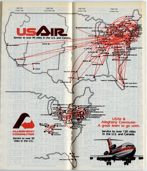 Image: timetable: USAir