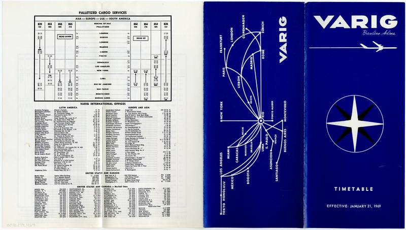 Image: timetable: VARIG