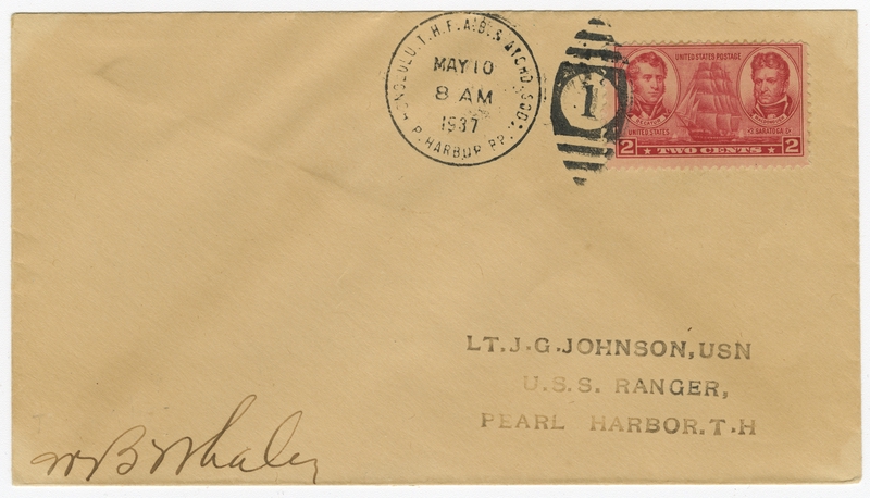 Image: airmail flight cover: U.S. Navy, Hawaii - Midway Island Mass Return Flight, May 10, 1937
