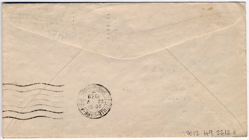 Image: airmail flight cover: Pan American Airways, FAM-18, first airmail flight, New York - Marseilles route