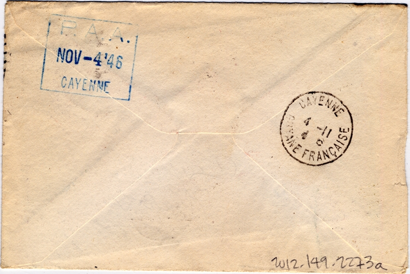 Image: airmail flight cover: Pan American Airways, 1946 airmail test