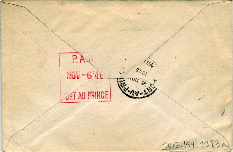 Image: airmail flight cover: Pan American Airways, 1946 airmail test