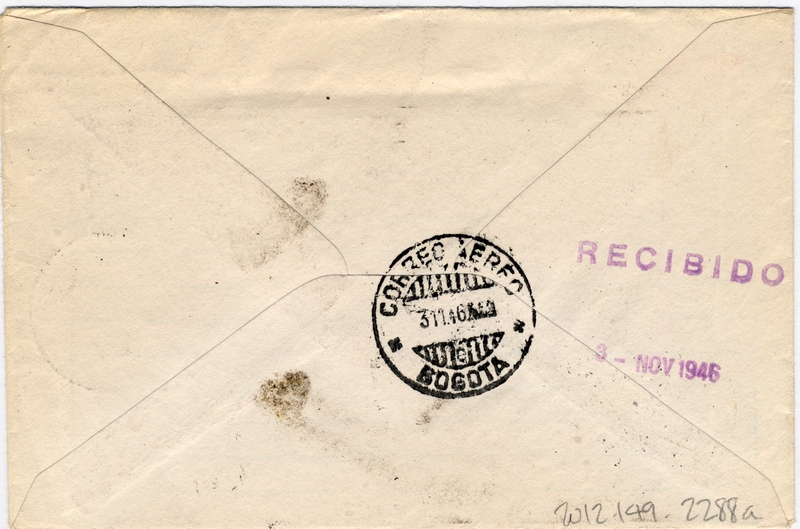 Image: airmail flight cover: Pan American Airways, 1946 airmail test