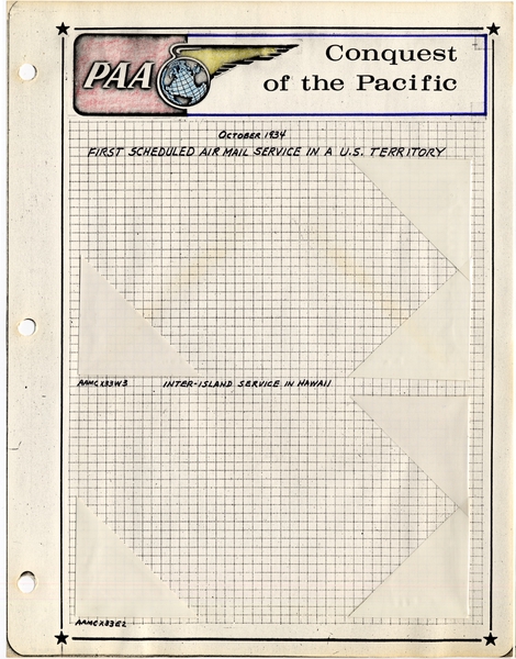 Image: airmail flight cover: United States Air Mail, first airmail flight, Honolulu