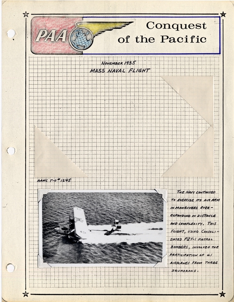 Image: airmail flight cover: Mass naval flight, November 1935
