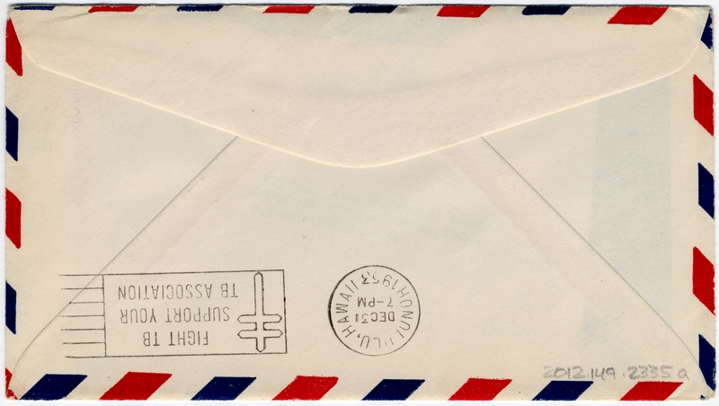 Image: airmail flight cover: Pan American Airways, Jetstream Service, Japan - Hawaii route