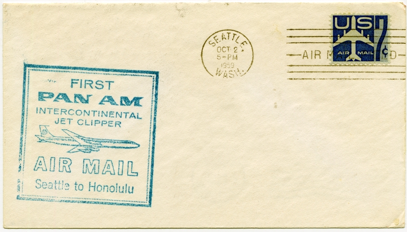 Objects | airmail flight cover: Pan American World Airways