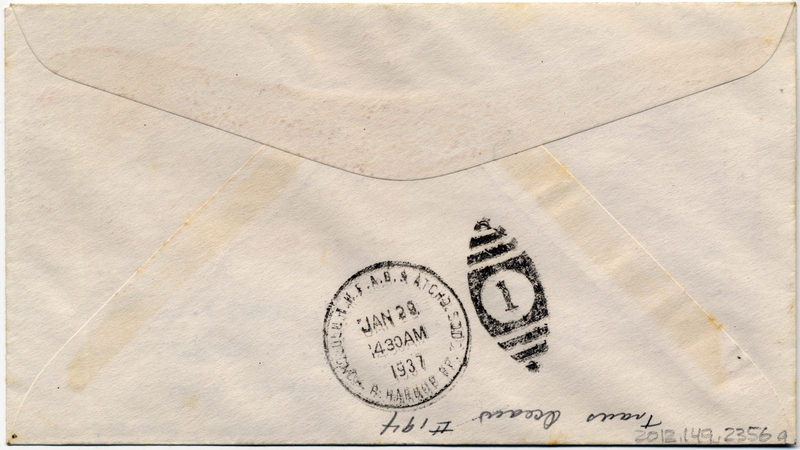 Image: airmail flight cover: First U.S. Navy San Diego - Pearl Harbor mass flight, January 28-29, 1937