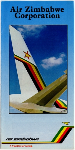 Brochure: Air Zimbabwe, general service