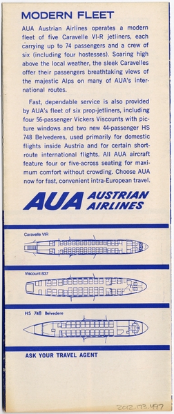 Image: brochure: Austrian Airlines, general service