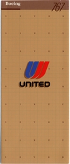 Image: brochure: United Airlines, Boeing 767