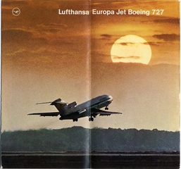 Image: brochure: Lufthansa German Airlines, Boeing 727