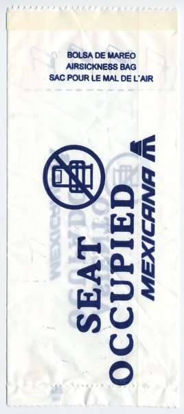 Image: airsickness bag: Mexicana Airlines
